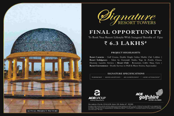 Book your resort lifestyle with inaugural benefits of up to Rs. 6.3 Lakhs at Ace Golf Shire in Noida